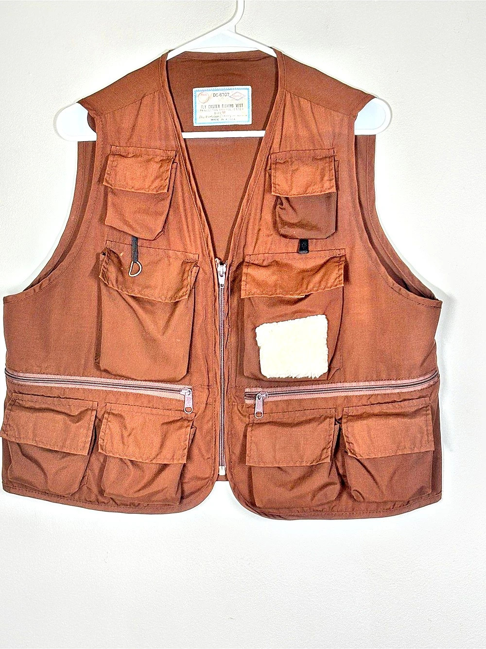 The Danielson Company Fly Caster Fishing Vest Fishing Vest Brown Size Medium